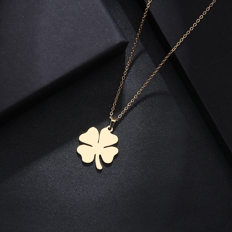 Four Leaf Clover Prosperity Necklace