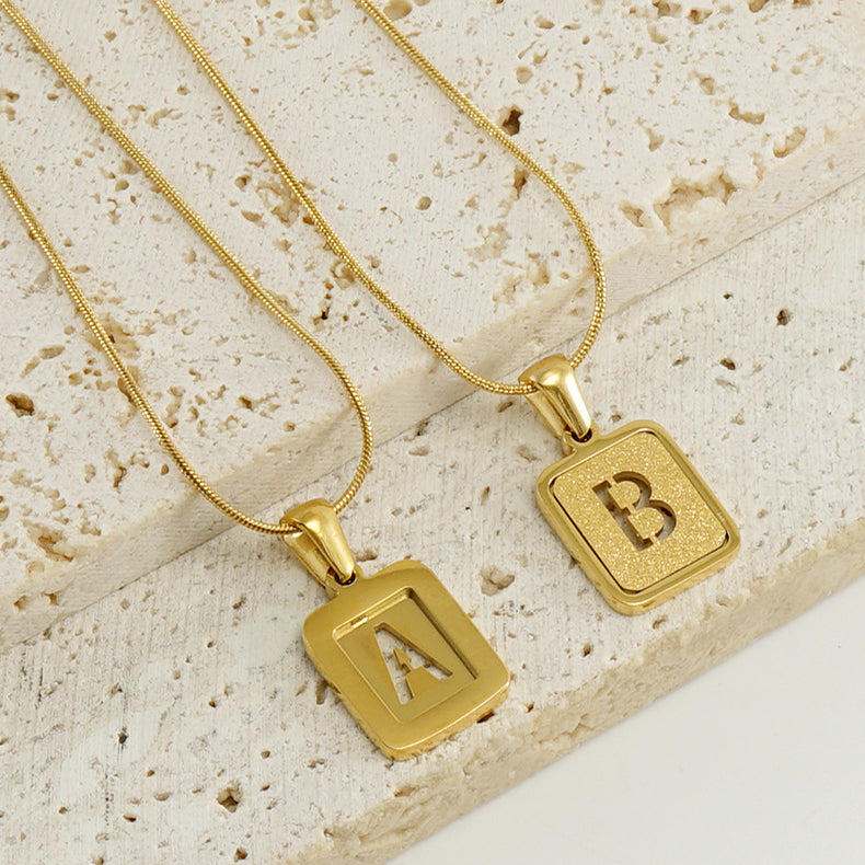 Prosperity Necklace With Alphabet Pendant