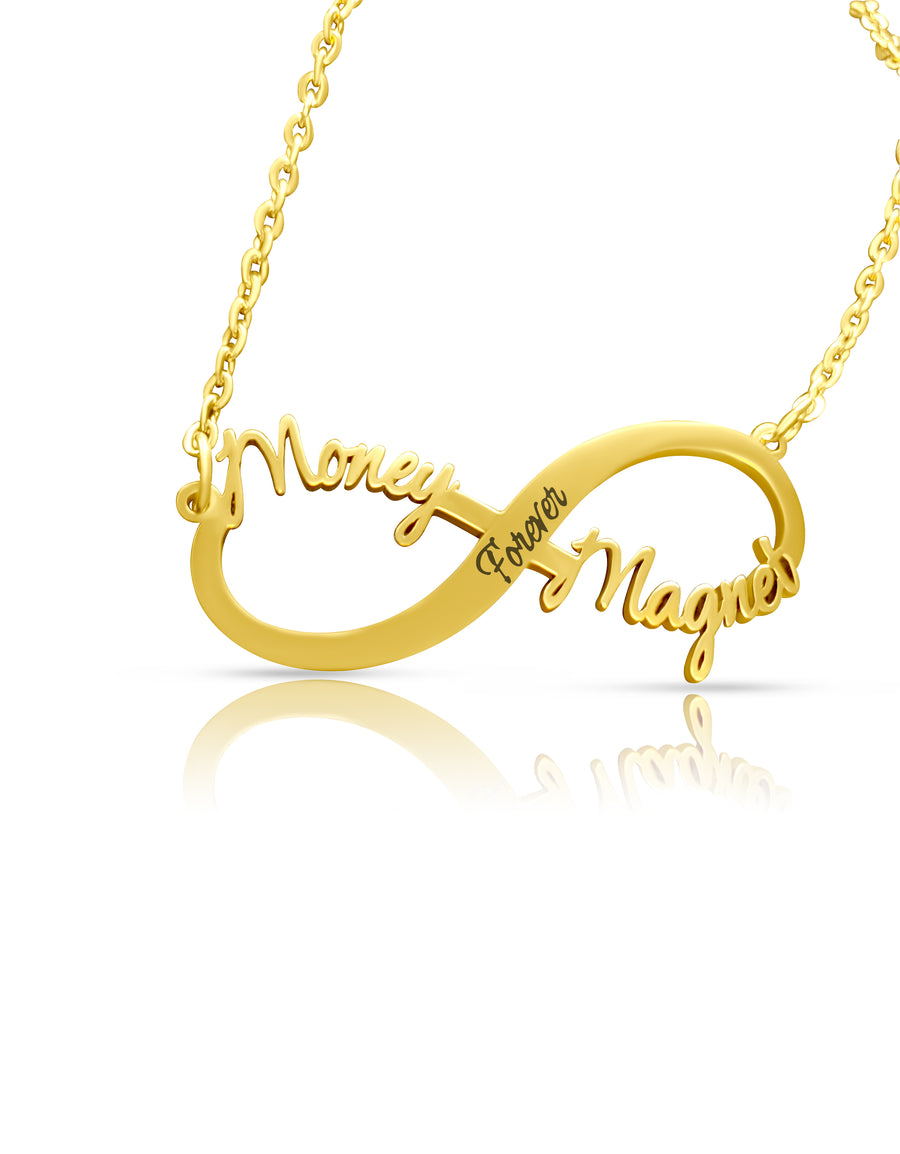 Timeless Money Magnet Forever - Infinity Affirmation Necklace